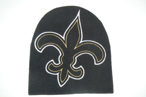 NFL New Orleans Saints Large Logo Beanie Hat Cap Lid Toque