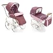 Inglesina 2010 Classica Complete Set with Pram Bassinet Frame Chassis Stroller Seat in Genziana pink and Free Matching Diaper Bag