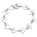 14k White Gold Diamond Heart Bracelet 10.6g (1Cttw, VS Clarity, F Color)
