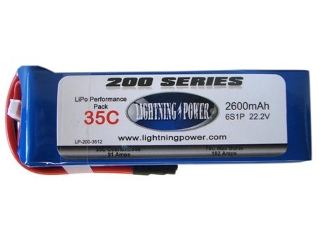 2600mAh 22.2V 6S1P 35C Li-Po 2600mAh 22.2V 6S1P 35C Li-Po