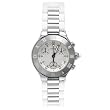 Cartier Women's W10197U2 Must 21 Chronoscaph Stainless Steel and White Rubber Chronograph Watch