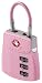 Metal Cables - Belle Hop TSA Cable Purse Lock, Pink, One Size