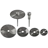 SE SS45HS 5-Piece High-Speed Steel Saw Blades Set with 2 Mandrels