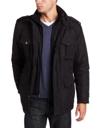 Michael Kors Men's Walker Poly-Bonded Bibby Field Coat