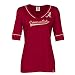 Ladies, get hot vintage style with this Breakdown the Line premium tee.  It features distressed team 
graphics and contrast team color taping on the v-neck and 3/4 length sleeve cuffs for a stylish 
retro team look!