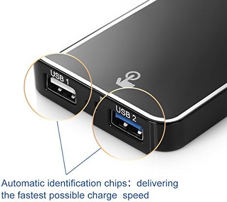 Poweradd Smile 5000mAh Portable Charger External Battery Power Bank with Auto Detect Technology for iPhone, Samsung Galaxy, HTC, Motorola, Sony, Blackberry, Nokia and More(Apple Adapters Not Included)