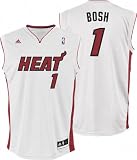 Chris Bosh Jersey adidas White Replica #1 Miami