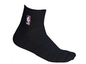 NBA Logoman Quarter Length Sock - Black - Black Extra Large