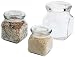 Anchor Hocking 10-Ounce Emma Jar with Glass Cover, 4-Pack