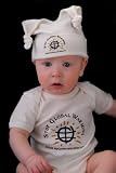 Organic Cotton Two-Piece Short-Sleeve Baby Gift Onesie Set-Natural-Stop Global Warming by MyConservationBaby