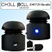 Chill Pill CHI1125B Mobile Speakers for Ipods MP3 Players and Laptops Black Bundle With Chill Pill C