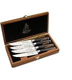 Messermeister San Moritz Elite - Serrated Steak Knife Set in Wood Box