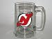 NEW JERSEY DEVILS 15 ounce GLASS TANKARD MUG with Pewter Logo