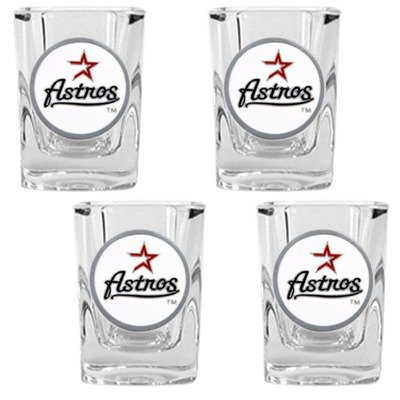 Houston Astros 4 Piece Square Shot Glass Set