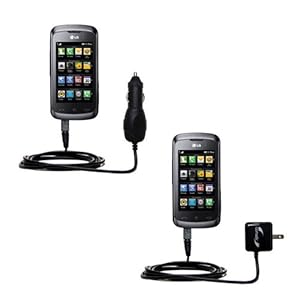 Car and Wall Charger Essential Kit for the LG KM555E - uses Gomadic TipExchange Technology Car and Wall Charger Essential Kit for the LG KM555E - uses Gomadic TipExchange Technology