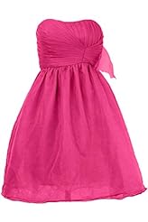 Strapless Organza Cocktail Short Homecoming Dress/Party Dress 