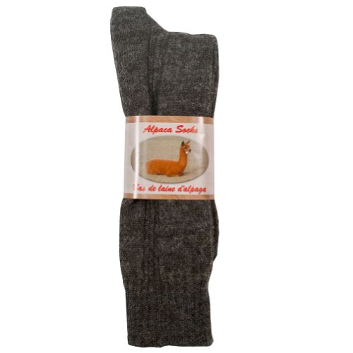 Alpaca Socks - Mens One Pair Size 10-13/Gray