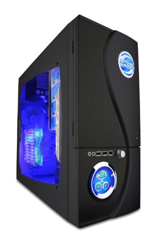 Cover image : Apevia X-Telstar Jr. G Type X-TSJGT-BK - Mid tower - ATX - no power supply - black - USB/FireWire/Audio