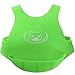 DREAM BEAR® Soft Wearable Baby Bib, Food-grade Silicone,Green/Pink (Green)