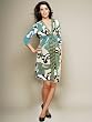 The Olian "Aubrey" Ruched Empire Knot Front Dress