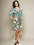 The Olian "Aubrey" Ruched Empire Knot Front Dress