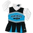Toddler Carolina Panthers Poly Cheerleading Jumper