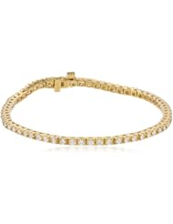 18k Gold Four-Prong Diamond Tennis Bracelet (2.0 cttw, H-I Color, SI2-I1 Clarity), 7"