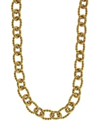 18KT Yellow Oval Mixed Link Bracelets Length = 8