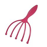 Home Office Magenta Plastic Five Claw Design Head SPA Scalp Massager