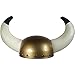 OliaDesign Gold Viking Costume Helmet with Black Tipped Horns