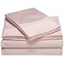 Andiamo Resorts Collection 420-Thread Count Cotton King Sheet Set, Rose