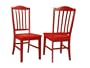 Powell Color Story Schoolhouse-Style Armless Side Chair, Crimson Red