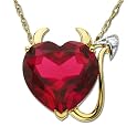 18" Heart Devil Pendant