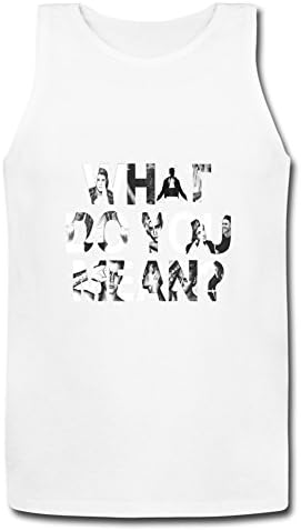 Men's Printed What Do You Mean Justin Bieber Tank Top