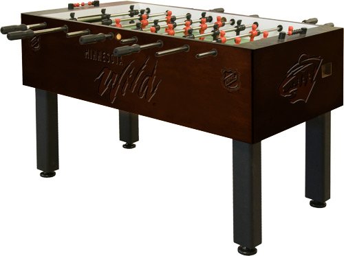 Minnesota Wild Foosball Table Mahogany