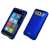 EMPIRE Blue Rubberized Snap-On Cover Case for T-Mobile HTC HD7