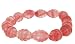 Carved Bead 10mm Stretch Bracelet - Cherry Quartz