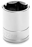 Wilmar W32222 1/2' Drive 6-Point Socket, 22mm [並行輸入品]
