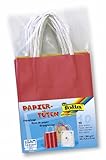 Folia 21209/10 - Papiert�ten mit gedrehtem Papiertragegriff, 12 x 5,5 x 15 cm, 10 St�ck, farbig sortiert