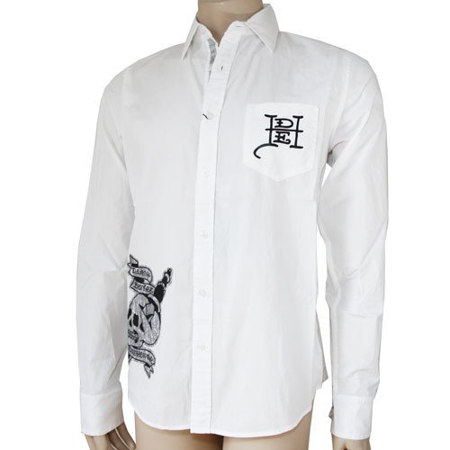 Ed Hardy Herren Hemd 'Death Before Dishonor' 