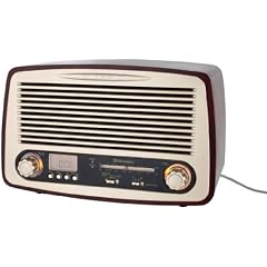 Roadstar HRA-1600 Retroradio mit Digitaluhr und Alarmfunktion 32 Watt