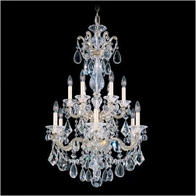 Schonbek 5009 47 La Scala 12 Light Single Tier Chandelier in Antique Pewter with Clear Handcut crystal 417b18VHG8L Schonbek 5009 47 La Scala 12 Light Single Tier Chandelier in Antique Pewter with Clear Handcut crystal