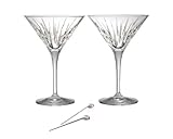 Reed & Barton Soho Martini Set of 2 with Olive Picks