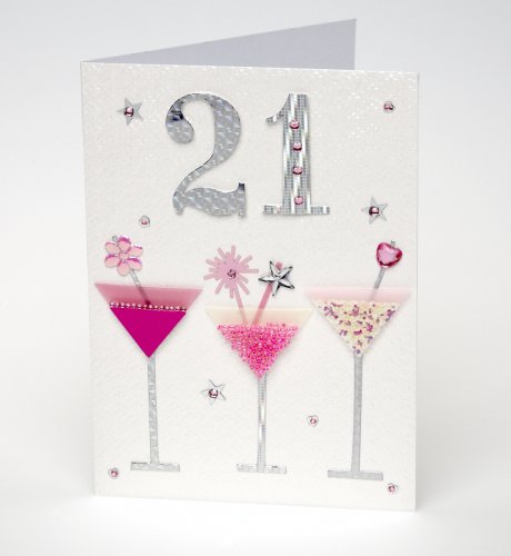 Cocktail 21st Birthday Card