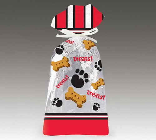 Small Dog Treats Cellophane Cello Party Favor Bags