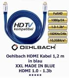 Oehlbach XXL Made in Blue HDMI Kabel 1,20m