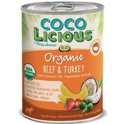 Party Animal Cocolicious Organic Beef and Turkey Recipe, 13 Ounce Can