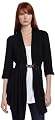 AGB  Women's Three Piece Catwalk Cardigan,Black,Large