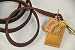 Dean & Tyler No Nonsense Dog Leash - High Quality Leather From Europe - Brown - 6 Ft By 1/2 Width - Great for Everyday Use And/or Professional Training!!! Hand Stitched with Solid Brass Hardware!!! Comes Also in Black and Different Lengths!!!