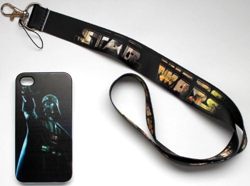 Star Wars Darth Vader Bundle Pack Iphone 5 and 5s Case with Star Wars Lanyard Neck Stap